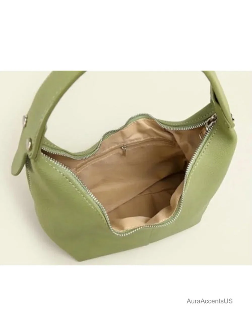 Trendy Crescent Shoulder Bag Women's PU Leather Hobo Tote Handbag Slouchy